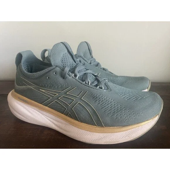 Asics Gel Nimbus 25 Foggy Teal Women's Running Shoes Size 9.5 - Picture 2 of 10